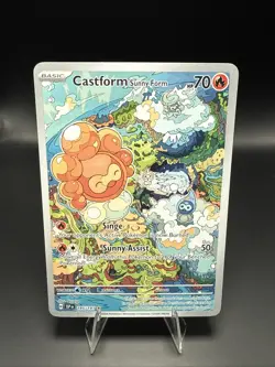 Pokemon Castform Sunny Form 195/191 Sv08: Surging Sparks Holo C - Image 1