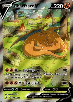 Pokemon Charizard V SWSH260 Sword & Shield Black Star Promo Holo VLP/NM - Image 1