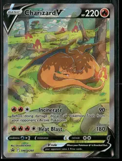2022 Pokemon Charizard V SWSH260 SWSH: Sword & Shield Black Star Promo Holo - Image 1