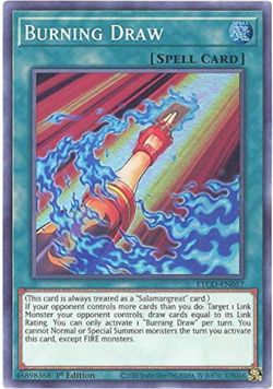 Yu-Gi-Oh! - Burning Draw - ETCO-EN057 - Super Rare - 1st Ed - NM/M - NEW - Image 1