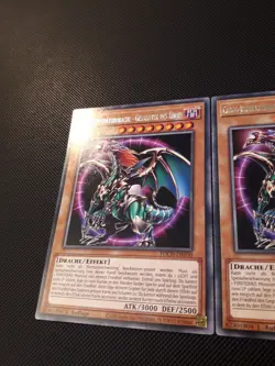 Yu-Gi-Oh! 2x Chaos-Imperatordrache - G. des Endes, TOCH-DE030, Rare, 2.A., NM-EX - Image 2