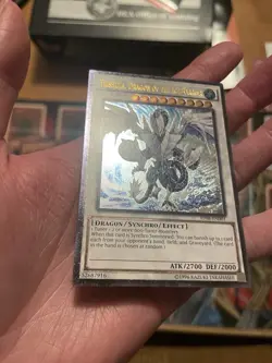 Trishula Dragon Of The Ice Barrier Ultimate Rare AP08 VLP/NM Yugioh - Image 5