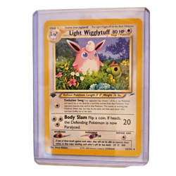 Light Wigglytuff 54/105 Pokemon TCG 1st Edition Neo Destiny NM Vintage 2002 Card - Image 1