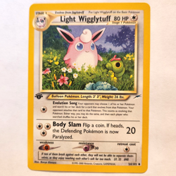 Light Wigglytuff 54/105 Pokemon TCG 1st Edition Neo Destiny NM Vintage 2002 Card - Image 2