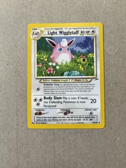 Pokemon TCG 2002 Neo Destiny Set: Light Wigglytuff 54/105 Uncommon Card - LP - Image 1