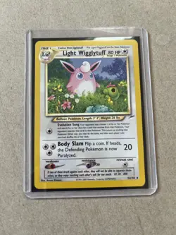 Pokemon TCG 2002 Neo Destiny Set: Light Wigglytuff 54/105 Uncommon Card - LP - Image 5