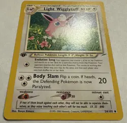 Light Wigglytuff 54/105 Neo Destiny 1st Edition Pokemon TCG Vintage Card WOTC NM - Image 2
