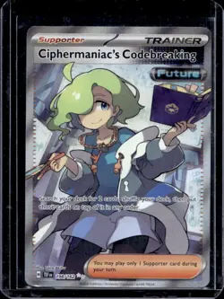 2024 Pokemon SV Temporal Forces TEF EN Ciphermaniac's Codebreaking #198/162 - Image 1