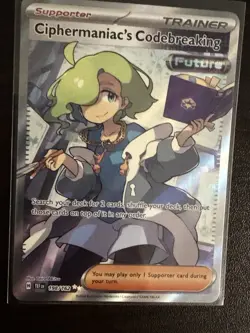 Pokemon Ciphermaniac's Codebreaking 198/162 Full Art SV Temporal Forces - Image 1