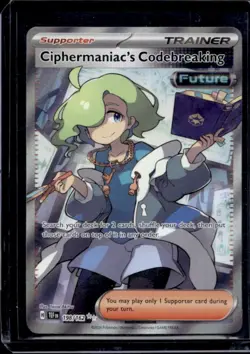 2024 Pokemon SV Temporal Forces TEF EN Ciphermaniac's Codebreaking #198/162 - Image 1