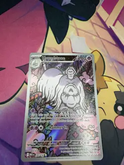 Pokemon TCG Houndstone Mega Evolution Base 145/132 Full Art Rare NM Condition - Image 1