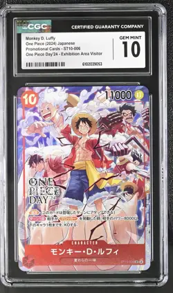 One Piece Japanese Monkey D. Luffy ST10-006 One Piece Day'24 Promo CGC 10 - Image 1