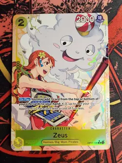 Zeus (Alternate Art) OP11-106 A Fist of Divine Speed Foil (Nami) - Image 1