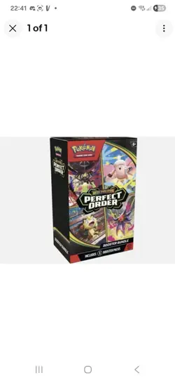 Pokemon TCG - Mega Evolution - Perfect Order Booster Bundle 6 Pack PRESALE - Image 1