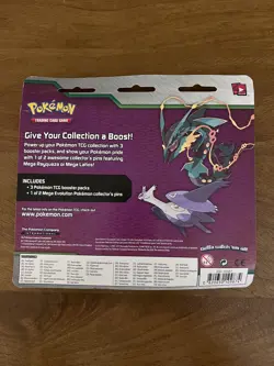 Pokemon XY Mega Evolutions 3 Booster Blister Pack Mega Latios Pin Factory Sealed - Image 2