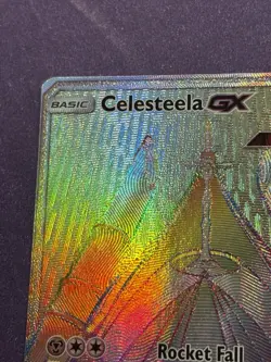 Celesteela-GX Ultra Prism Sun & Moon rainbow 162/156 full art holo secret rar Nm - Image 4