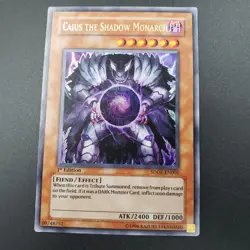 Caius The Shadow Monarch 1st Ed SDDE-EN001 Ultra Rare Yugioh VLP - Image 1