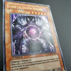 Caius The Shadow Monarch 1st Ed SDDE-EN001 Ultra Rare Yugioh VLP - Image 2