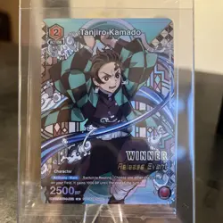 Union Arena Tanjiro Kamado Demon Slayer KMY-1-072 Release Event Promo, Sealed - Image 1