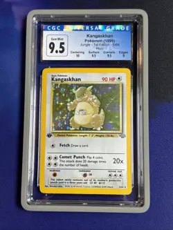 CGC 10 GEM MINT 1999 POKEMON JUNGLE 1ST EDITION #5 KANGASKHAN HOLO - Image 1