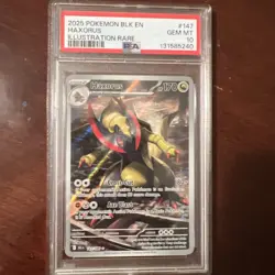 PSA 10 Haxorus 147/086 Pokemon Black Bolt BLK EN Illustration Rare 2025 GEM MINT - Image 1