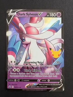 Dark Sylveon V SWSH134 SWSH Sword & Shield Promo Card Pokemon Celebrations NM - Image 1