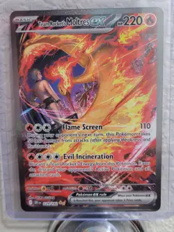 Pokemon 2025 Destined Rivals SIR of Team Rockets Moltres EX card #229/182. - Image 1