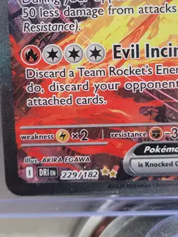 Pokemon 2025 Destined Rivals SIR of Team Rockets Moltres EX card #229/182. - Image 2