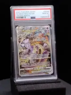 Mewtwo Vstar Pokemon (2023) SWSH GG44 Crown Zenith PSA 10 Sweet Card - Image 1