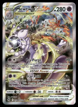 Pokemon Cards Mewtwo VSTAR GG44/GG70 Crown Zenith Galarian Gallery Holo NM - Image 1