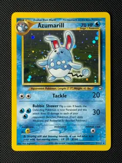 Pokemon Cards Azumarill 2/111 Neo Genesis Holo Rare NM - Image 1