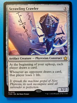 MTG 1x Scrawling Crawler # 132 Foundations Magic the Gathering Card x1 NM - Image 1