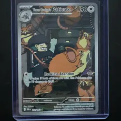 Pokemon TCG Team Rockets Raticate Card 202/182 Destined Rivals NM - Image 1