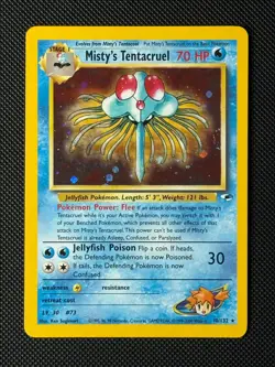 Pokemon Cards Misty's Tentacruel 10/132 Holo Gym Heroes Holo Rare NM - Image 1