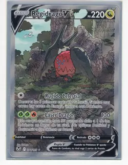 ~ESP~ SPANISH Regidrago V Alt Art 184 Silver Tempest Pokemon Card (LB3) - Image 1
