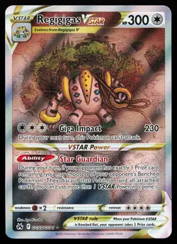 Regigigas VSTAR GG55/GG70 Ultra Rare Crown Zenith Pokemon Card - Image 1