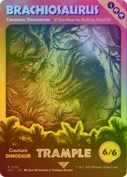 Brachiosaurus | Colossal Dreadmaw (Secret Lair) FOIL PROMO PLD CARD ABUGames - Image 1