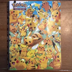 Pikachu Pokemon Trading Card Game binder TCG - Image 1