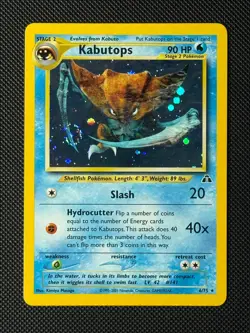 Pokemon Cards Kabutops 6/75 Holo Neo Discovery Holo Rare NM - Image 1