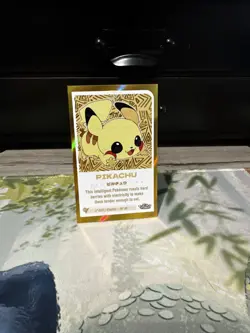 Pikachu #25 - Gold Holo - Baby Chibi Cute Collection - Pokemon Card - Image 1