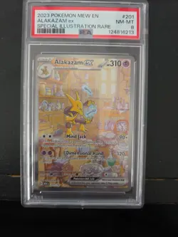 Pokemon TCG Alakazam EX 151 Holo Card Scarlet & Violet 201/165 - Image 1