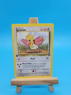 1st Edition Spearow Jungle Pokemon Card LP 62/64 Common - Image 1