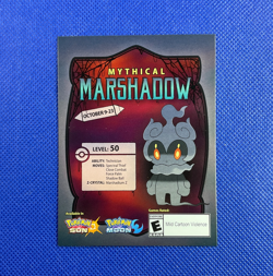 Pokemon MARSHADOW Code Card (Expired) 2017 Nintendo Event Exclusive Promo - Image 1