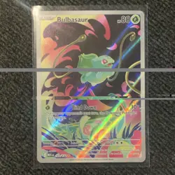 Pokemon Me01 Mega Evolution Bulbasaur 133/132 Full Art Holo Rare TCG Card - Image 1