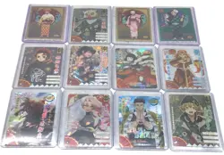 Demon Slayer Anime Trading Cards Set Of 12 SSR & UR Holographic Collectibles - Image 1