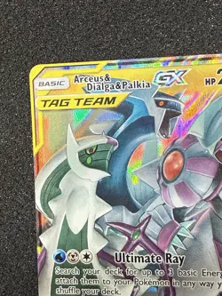 Pokemon Cards Arceus & Dialga & Palkia-GX 156/236 Cosmic Eclipse Holo Rare GX - Image 2