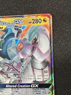 Pokemon Cards Arceus & Dialga & Palkia-GX 156/236 Cosmic Eclipse Holo Rare GX - Image 3
