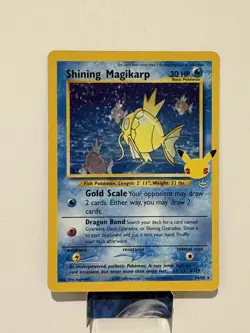 Pokemon TCG Shining Magikarp Card 66/64 Celebrations 25th Anniversary NM/MINT - Image 1