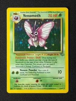 Pokemon Cards Venomoth 13/64 Jungle Holo Rare MP - Image 1