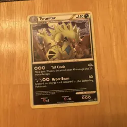 Pokemon TCG Tyranitar Unleashed Card 26/95 Regular Rare - Image 1